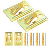 DOITOOL 4 Pcs Support Mural pour Chauffe-eau Électrique - Kit de Fixation Murale pour Mur Creux et Placo - Crochet de Fixation robuste avec Surface Antidérapante - Support Universel Ballon d'eau chau