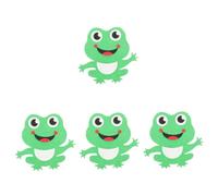 DOITOOL 4 Pièces Autocollants Muraux Petits Décoration Murale Cartoon Stickers DIY pour Chambre Décalcomanies Murales Amovibles pour Mur Lisse