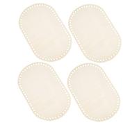 DOITOOL 4 Pièces Base Ovale pour Fond Panier Crochet Support Solide pour Fabrication de Sacs Base DIY pour Travaux Manuels et Décoration Maison