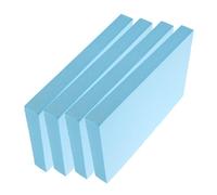 DOITOOL 4 Pièces Bloc de Mousse Rectangulaire Bleu en Écume Facile à Façonner pour Projets Artistiques, Modélisme Architectural et Travaux Manuels DIY Polyvalents