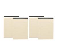 DOITOOL 4 Pièces Bloc-notes Juridiques Format A4 Beige en Papier Épais Design Détachable, pour Planification du Temps et Listes de Tâches au Bureau