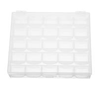 DOITOOL 4 pièces Boîte Rangement Transparente pour Bobines de Fil Couture Organisateur Léger et Portable avec Emplacements Protection pour Usage Maison Studio et Voyage