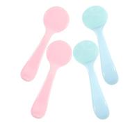 DOITOOL 4 Pièces Brosse Nettoyante Visage Nettoyage et Amélioration de L'élasticité Peau en Silicone Exfoliante Voyage