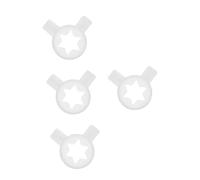 DOITOOL 4 Pièces Buses de Modelage pour Machine à Glace Italienne Détachées Durables Accessoires Compatibles pour Sorbetière et Machine à Crème Glacée Matériau Résistant Faciles à Nettoyer