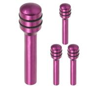 DOITOOL 4 Pièces Capuchon de Bouton de Verrouillage de Porte Voiture | Indicateur D'état Visible, Anti-ouverture Accidentelle, pour Panneaux de Porte, Longues Distances, Pourpre