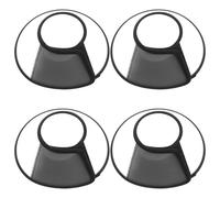 DOITOOL 4 pièces Collerette Protectrice Réglable pour Chien et Chat Cône Élisabéthain Transparent Prévention du Léchage et Morsure Col Large et Épais pour Cicatrisation de Tour de Cou