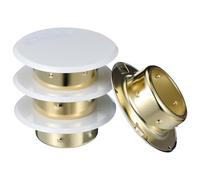 DOITOOL 4 Pièces Couvercle Décoratif pour Gicleur Incendie Dissimulé, | Installation Facile et Entretien Simple, Plaque Plate Ronde, Usage Résidentiel et Commercial, Résistance Chaleur