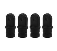 DOITOOL 4 Pièces Embouts de Tube en Nylon Noir 7/8 pour Extrémité du Capuchon de Bimini, Accessoires Bateau Résistants aux Intempéries l'usure pour Usage Marin Extérieur