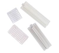 DOITOOL 4 Pièces Ensemble De Modèles De Construction Mini Bâtiment pour L'artisanat Bâtiment pour L'aménagement Paysager Modèle De Construction Miniature Mini-bâtiments Plastique Blanche