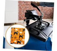 DOITOOL 4 Pièces Film de Transfert Thermique Halloween Portable pour DIY Feuille Infusible Fine et Film de Sublimation Cartoon pour Vêtements et Artisanat