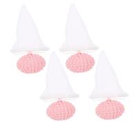 DOITOOL 4 pièces Filtre à Poils Flottant Réutilisable pour Machine à Laver Lot Attrape Poils Animaux et Cheveux Compatible Universellement Piège à Charpie pour Lessive