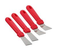 DOITOOL 4 Pièces Grattoir à Glace Réfrigérateur Acier Inoxydable Pelle de Dégivrage Droite et Courbée pour Nettoyage Congélateur Vitres et Plaques de Cuisson