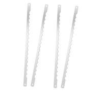 DOITOOL 4 pièces Lames Dentelées pour Machine à Acier Inoxydable Tranchant et Réutilisable Coupe Facile pour Toast Pizza et Gâteau
