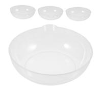 DOITOOL 4 pièces Lot de Bols de Pesée Transparents Plastique pour Balances Électroniques de Cuisine Légers et Faciles à Nettoyer Accessoires Compatibles pour Peser Aliments et Poudres