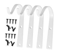 DOITOOL 4 pièces Lot de Crochets Muraux Fer pour Plantes Suspendues Supports Robustes pour Jardinières Lanternes et Décorations Adaptés Intérieur et Extérieur Charges Couleur Aléatoire