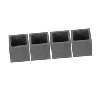 DOITOOL 4 Pièces Moule Graphite pour Fusion et de Métaux Petits Volumes Lingotière pour Or Cuivre Aluminium Conductivité Thermique Surface Lisse Facile Démoulage