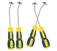 DOITOOL 4 Pièces Outil De Nettoyage De Couture De Carreaux Enlèvement Du Coulis De Coulis Pour Sols Carrelés Gommage Gratte-ci Pour Nettoyer Sol Caoutchouc