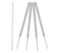 DOITOOL 4 Pièces Outils de Sculpture Argile Aluminium Aiguilles Détail Résistantes pour Poterie et Modelage Kit Portable Multifonction pour Céramique et Sculpture Fine