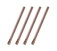DOITOOL 4 Pièces Paille en Acier Inoxydable Réutilisable pour Bubble Tea et Smoothies, Solide et Sûre, pour Boissons D'été et Fêtes, Couleur Or Élégante