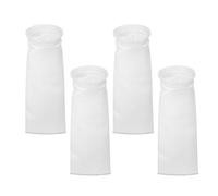 DOITOOL 4 Pièces Paquet de Filtration Améliore la Filtration pour Aquarium en Polypropylène Blanc Mailles et Anneau Plastique et Intercepte Restes D'aliments pour Eau Douce et Eau Salée