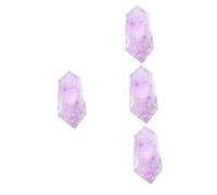 DOITOOL 4 Pièces Pendentif Cristal Hexagonal Décoration Cristal Suspendu pour Fête et Chakra