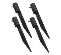 DOITOOL 4 pièces Piquets Métalliques Renforcés pour Éclairage Solaire Extérieur Accessoires de Remplacement Résistants Au Vent pour Lumières de Jardin et Parasol Plage