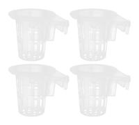 DOITOOL 4 Pièces Planteur D'aquarium Suspendu Support De Plante pour Support De Plante Daquarium Dessus du Réservoir Plantes Aquatiques Tasse De Plantation Plastique