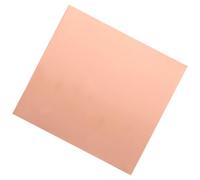 DOITOOL 4 Pièces Plaque de Cuivre Or de Forme Carrée Fine Texture Douce et Ductilité, pour Modélisme et Artisanat de Bijoux