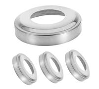 DOITOOL 4 pièces Plaques Décoratives Acier Inoxydable pour Échelles Piscine Couvre-poteaux Main Courante Résistants Base Ronde pour Remplacement Garde-Corps Piscine Enterrée