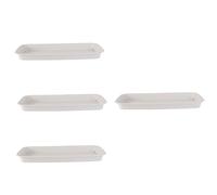 DOITOOL 4 Pièces Plateau De Pot De Fleur Drainage Plateau Goutte à Goutte Bacs D'égouttage pour Pots De Fleurs Bac à Eau pour Plantes pour Jardinière Beige