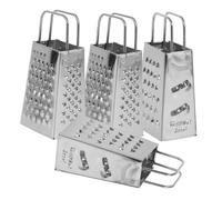 DOITOOL 4 Pièces Râpe à Fromage Inox Faces Compacte Multifonction Grattage Pratique pour Cuisine et Fruits Outil pour Maison et Restauration