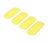 DOITOOL 4 Pièces Râpe Exfoliante Double Face pour Pieds en Pu Jaune, Outil Professionnel pour Enlever les Callosités et Améliorer L'efficacité du Soin des Pieds à Domicile Couleur