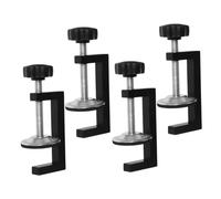 DOITOOL 4 pièces Serre-Joints G Réglables pour Meubles Modulaires Pinces de Fixation Stables Alliage Aluminium et Acier Lot pour Travail du Bois et Fixation de Canapés Extérieur