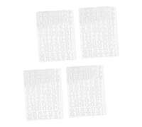 DOITOOL 4 pièces Set de Lettres et Symboles Thermocollants Vinyle Blanc Autocollants pour Tissus Transfert à Chaud pour Customisation de T-shirts et Accessoires Tissu Kit DIY Polyvalent