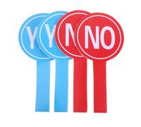 DOITOOL 4 pièces Set de Pagaies de Vote Réutilisables pour Classe Tableau de Jugement Manuel Oui Non Planche de Vote Pratique pour Enseignants et Événements Scolaires