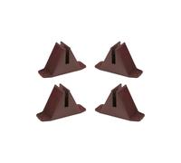 DOITOOL 4 pièces Support de Clôture Jardin Plastique Lot de Bases Stables pour Petite Clôture Anti-basculement Accessoire Jardin Extérieur