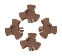 DOITOOL 4 pièces Support de Plateau Tournant Micro-ondes Coupleur Arbre Plastique Accessoire de Rechange pour Plateau Pivotant Compatible Four Micro-ondes de Réparation Pratique et