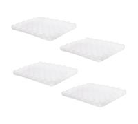 DOITOOL 4 Pièces tapis éponge coussin en mousse de fleurs argile séchant à l'air pour adultes pâte à modeler sèche à l'air sucrerie de cuisine éponge fondante blanche