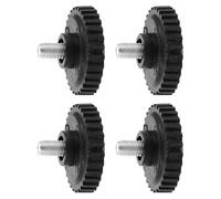 DOITOOL 4 Pièces Threaded Rubber Furniture Feet Levelers Anti-Slip Replacement Pads for Electronic Scales Tables Cabinets Chairs and Stools