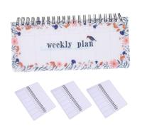 DOITOOL 4 Pièces Weekly Organizer Tear-off Planner With Spiral Flip Binding Flatlaying Weekly Schedule Notepad For Students And Professionals Smooth Writing Planner Aesthetic