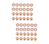 DOITOOL 40 Ensembles Rivets Métalliques Tubulaires Diy pour Cuir de Bagages Or Rose Résistants Durables pour et Produits