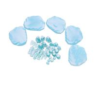 DOITOOL 40 Mini Blocs de Glace en Résine Bleu Glacier, Décor Miniature pour Terrarium et Jardin, Accessoires D’Hiver pour Maison de Poupée, Figurines Paysage Arctique, Décor de