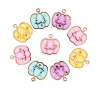DOITOOL 40 Pièces Charm Pendants de Citrouille pour Diy Accessoires de Bijoux pour Bracelets et Colliers Halloween