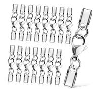 DOITOOL 40 pièces Fermoirs Pince Griffe Acier Inoxydable Attaches Robustes pour Création Bijoux DIY pour Bracelets et Colliers