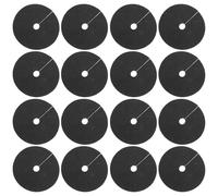 DOITOOL 40 pièces Lot de Anneaux Paillis Arbre Non Tissés Noirs Protection Anti-Mauvaises Herbes Tapis Jardin Extérieur Respirant et Contrôle des Mauvaises Herbes Autour des Troncs Adapté