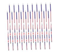 DOITOOL 40 pièces Lot de Crayons Bois Drapeau Américain et Britannique avec Gomme Crayons Écriture Hb Résistants et Lisses pour Fournitures Scolaires Patriotiques Garçon Fille et