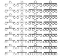DOITOOL 40 Pièces Pendentifs en Alliage Argenté pour Bijoux Diy, Connecteurs Lisses et Résistants la Décoloration, pour Projets D'artisanat et Activités Créatives