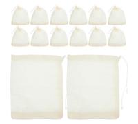 DOITOOL 40 sachets de cuisine en mousseline de coton réutilisables et vides pour filtrer le thé, la soupe ou toute autre préparation. Dimensions : 10 x 8 cm. Idéal pour infuser du thé en