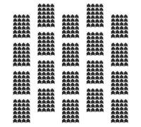 DOITOOL 480 Pièces Coins Photo Noirs Auto-adhésifs en Papier pour Album | Triangles Vintage, Protection des Bords, pour Cartes Postales et Tirages D'art, Mémoire Créative
