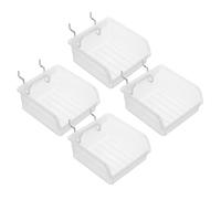 DOITOOL 4pcs Bacs à Panneaux Perforés en Plastique, Organisateurs Muraux Polyvalents et Faciles à Utiliser pour Outils et Vis, pour Ateliers de Réparation Automobile et Maisons